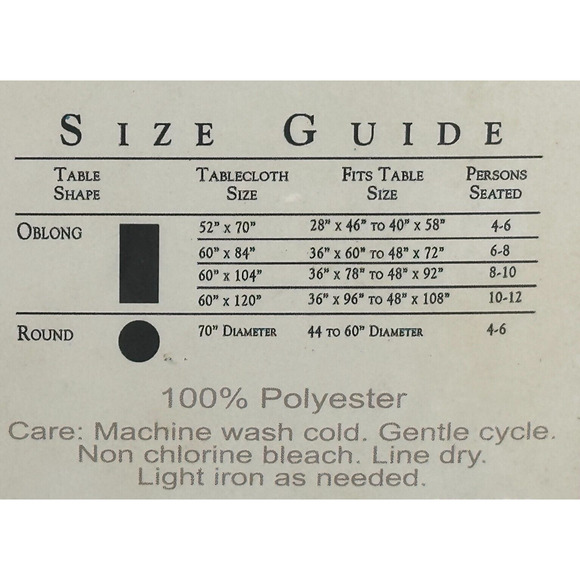 Vintage Floral Lace Tablecloth 70" Round - Picture 4 of 8